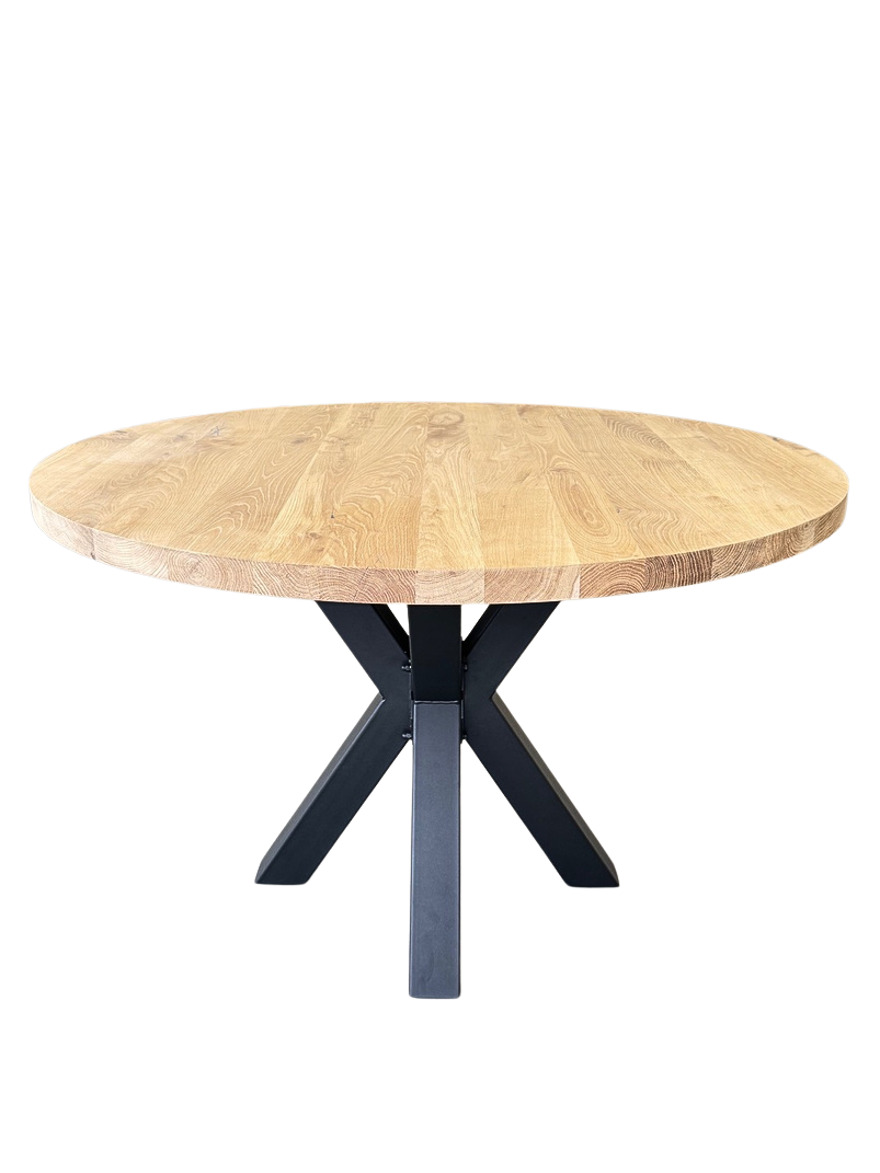 Eiken tafel rond