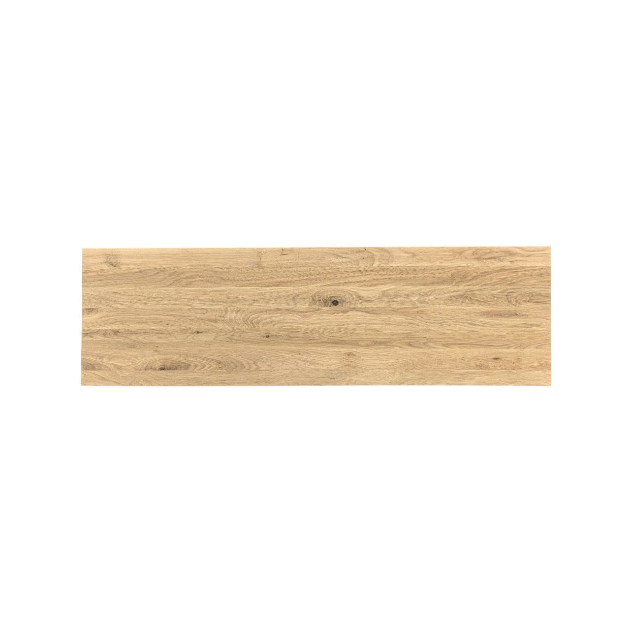 Eiken wandplank recht