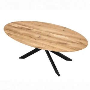Tafelblad Ovaal - Massief Eiken - 40 mm (Facet rand)