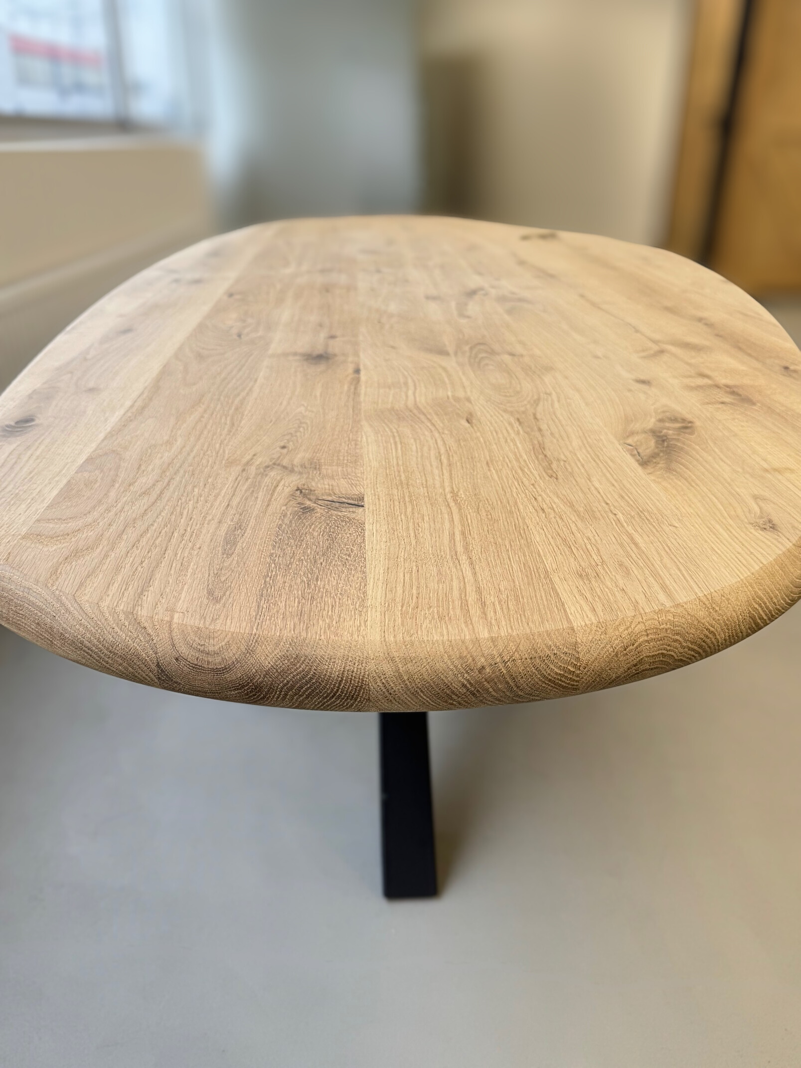 Tafelblad organisch (druppelvorm) – Massief eiken – 40 mm - Afbeelding 4