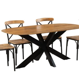 Deens ovale mango eettafel