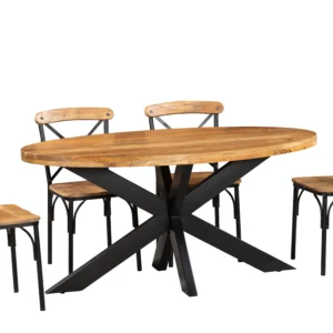 Ovaal mango eettafel