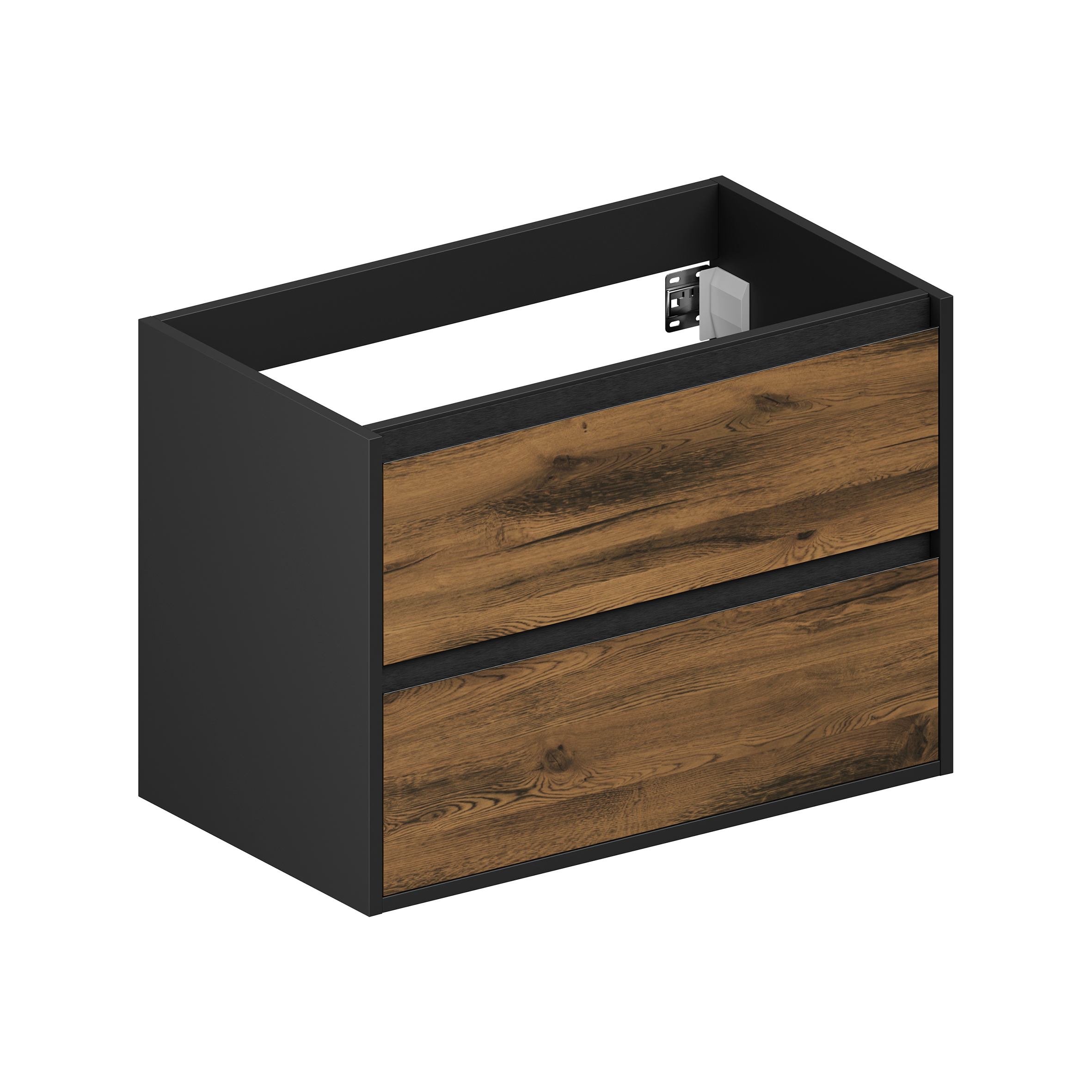 Badkamer onderkast - Parma - Atik wood/ Black