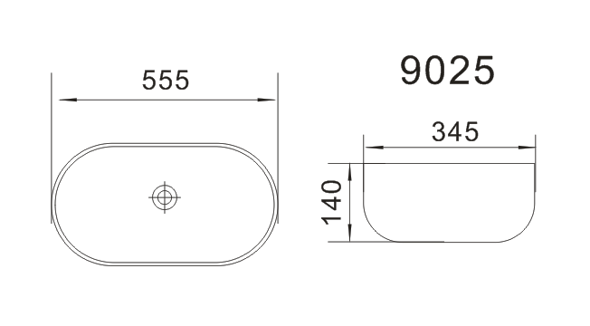 Waskom – Half Rond – Keramiek – Wit - Afbeelding 6