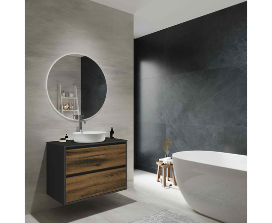 Badkamer onderkast - Parma - Atik wood/ Black - Afbeelding 3