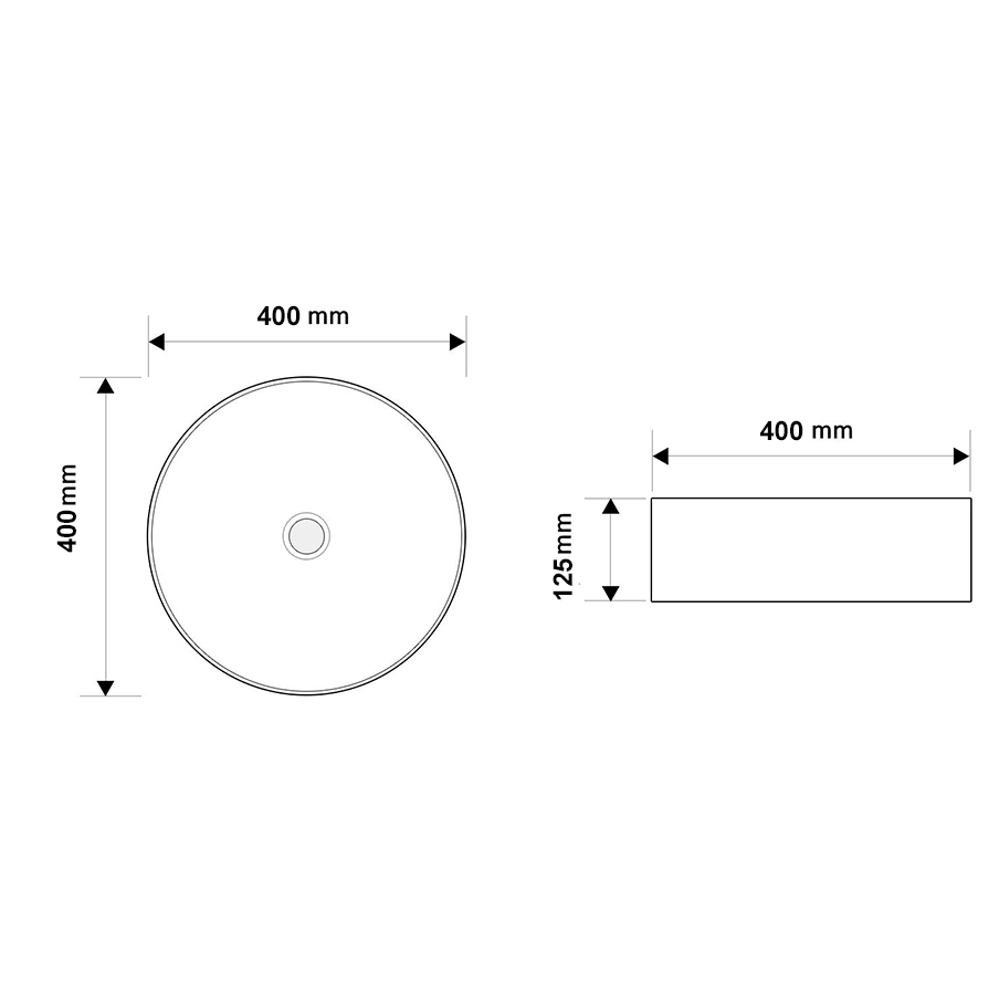 Waskom - Rond - Keramiek 40 cm - Afbeelding 6