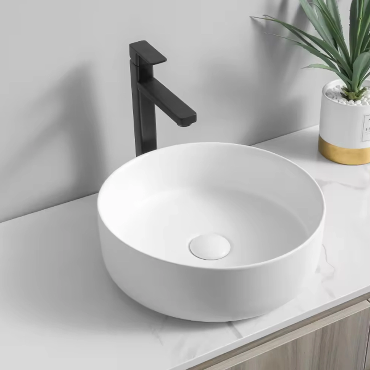 Waskom - Rond - Keramiek 40 cm - Afbeelding 3