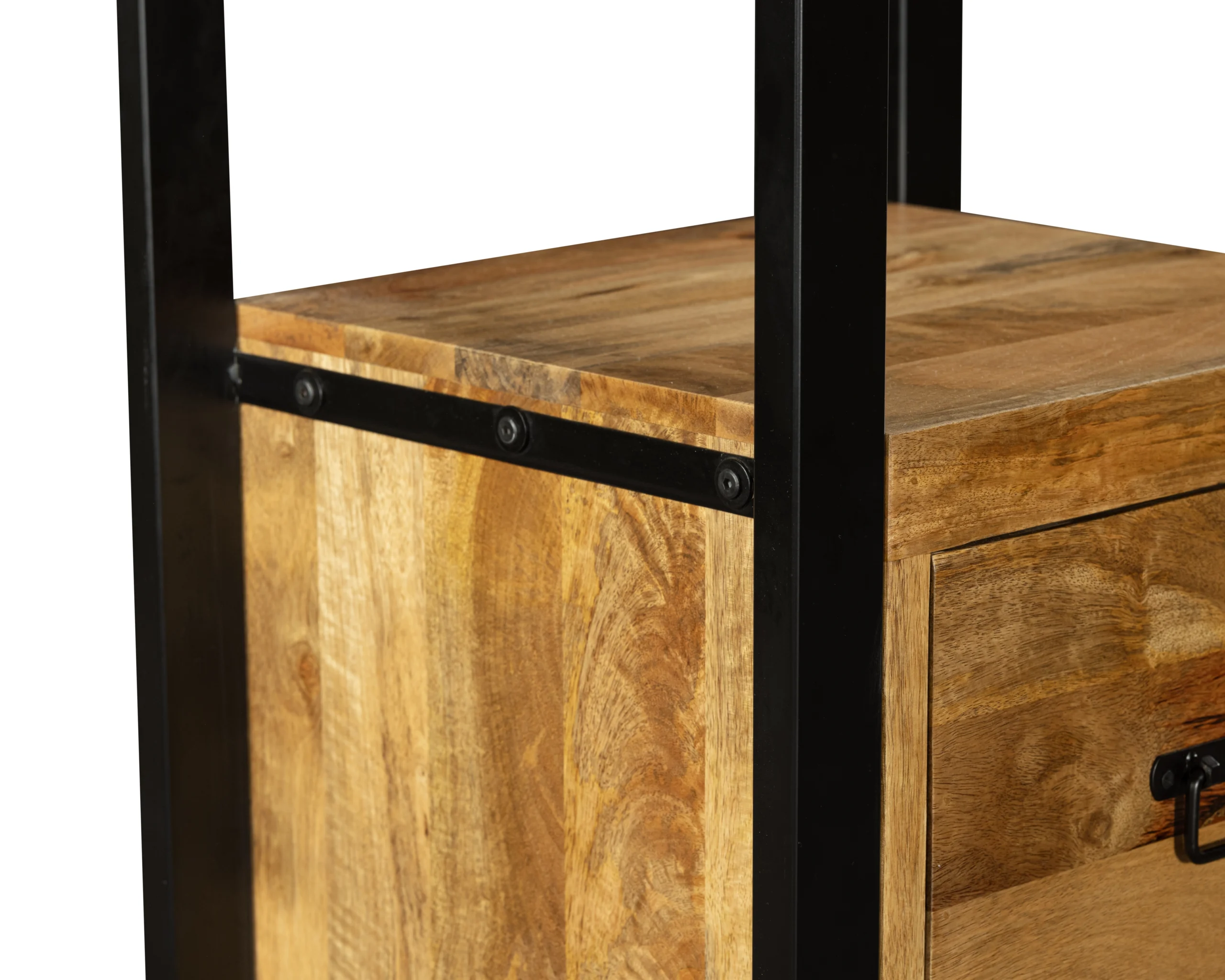 Boekenkast - Mango – Industrieel – 55×45×200 cm – 3 lades - Afbeelding 6