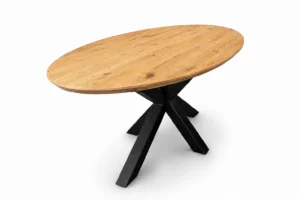 Tafelblad Ovaal - Massief Eiken - 40 mm (Facet rand)