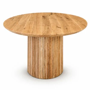 Tafelblad rond – Massief eiken – 40 mm (facet rand)