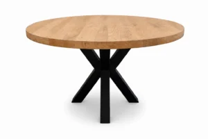 Tafelblad rond – Massief eiken – 40 mm (rechte rand)