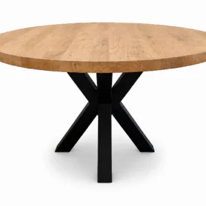 Tafelblad rond – Massief eiken – 40 mm (rechte rand)